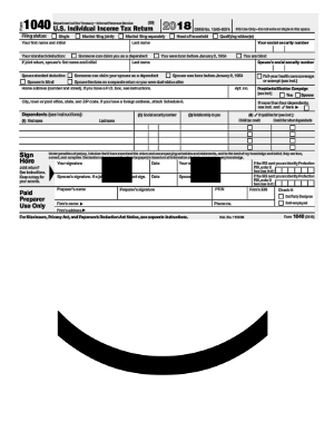 picture of smiling form 1040